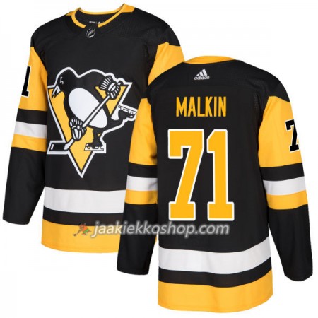 Miehille NHL Pittsburgh Penguins Pelipaita Evgeni Malkin 71 Adidas 2017-2018 Musta Authentic